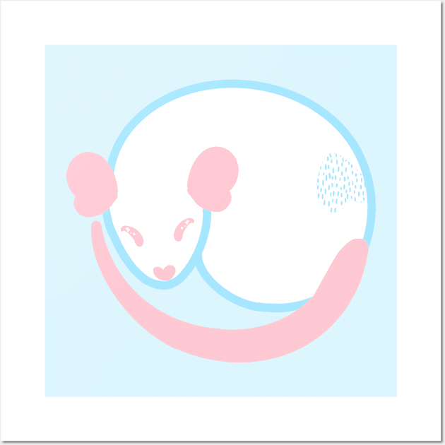 Subtle Trans Pride Rat Wall Art by Ratfrens